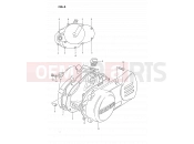 SUZUKI DS80 L (1990) (E03) 3 - CRANKCASE COVER