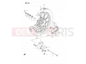 SUZUKI DS80 M (1991) (E24) 25 - FRONT WHEEL