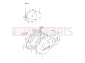 SUZUKI DS80 N (1992) (E24) 3 - CRANKCASE COVER