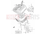 SUZUKI DS80 X (1999) (E03,E28,E33) 1 - CYLINDER