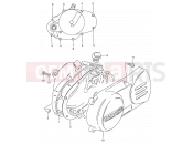 SUZUKI DS80 X (1999) (E03,E28,E33) 3 - CRANKCASE COVER