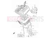 SUZUKI DS80 Y (2000) (E24) 1 - CYLINDER