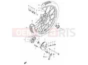 SUZUKI FB100 / FB100D G (1986) 48A - FRONT WHEEL (SEE NOTE)