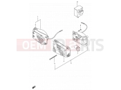 SUZUKI FB100 / FB100D V (1997) 25 - FRONT TURN SIGNAL LAMP (E01,E30,E43,E45,E71,P01)