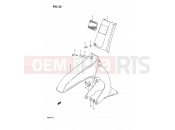 SUZUKI FB50 K (1989) 33 - FRONT FENDER