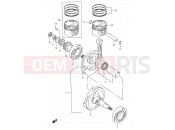 SUZUKI GN125E N (1992) (E30) 5 - CRANKSHAFT