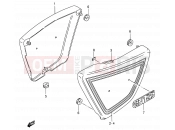 SUZUKI GN125E N (1992) (E30) 42 - FRAME COVER (MODEL D/K/M/N/R)