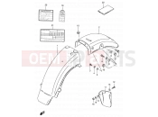 SUZUKI GN125E N (1992) (E30) 55 - REAR FENDER
