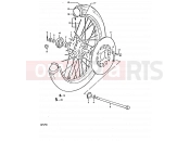 SUZUKI GP125 C (1978) 84 - FRONT WHEEL (GP125C, GP125N)