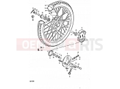 SUZUKI GP125U C (1978) 85 - FRONT WHEEL (GP125UC, GP125UN)