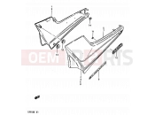 SUZUKI GR650 / GR650X E (1984) 51 - FRAME COVER (GR650E)