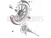41 - FRONT WHEEL (GS1000C, N) - Suzuki GS1000 C (1978)