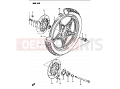 43 - FRONT WHEEL - Suzuki GS1100G G (1986)