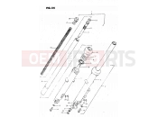 SUZUKI GS450L X (1999) 54 - FRONT FORK (MODEL T, X)