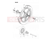 SUZUKI GS450L X (1999) 60 - FRONT WHEEL (MODEL Z)