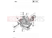 SUZUKI GS450L D (1983) 3 - CYLINDER HEAD