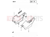 SUZUKI GS450L D (1983) 57 - FRAME COVER (GS450SZ E06, E24, E34, E39)