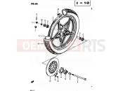 SUZUKI GS450L D (1983) 66 - FRONT WHEEL (MODEL Z)