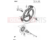 SUZUKI GS450L D (1983) 67 - FRONT WHEEL (MODEL D)