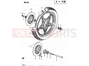 SUZUKI GS450L D (1983) 68 - FRONT WHEEL (MODEL Z E34)