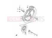 SUZUKI GS450S D (1984) 52 - FRONT WHEEL