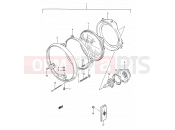 SUZUKI GS500E M (1991) (E28) 24 - HEADLAMP (MODEL K/L/M/N/P)