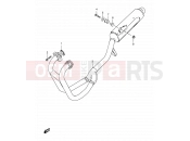 SUZUKI GS500E W (1998) 14 - MUFFLER