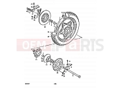 SUZUKI GS550D T (1996) 68 - REAR WHEEL (CAST WHEELS)