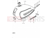 SUZUKI GS850G T (1996) 53 - FUEL TANK (MODEL X)