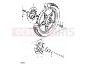 SUZUKI GS850G T (1996) 65 - FRONT WHEEL