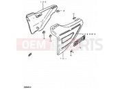 SUZUKI GS850G X (1999) 57 - FRAME COVER (MODEL T, MODEL X : E22, E25)