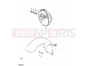 SUZUKI GS850G E (1984) 40 - FRONT FENDER - HEADLAMP HOUSING (MODEL E/MODEL G E02)
