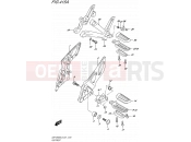 SUZUKI GSF1250SA L5 (2015) Bandit (E21) 415A - FOOTREST