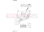 SUZUKI GSF1250SA L5 (2015) Bandit (E21) 496A - LABEL