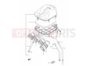 12 - AIR CLEANER - Suzuki GSF400 M (1991) Bandit (E03,E28,E33)