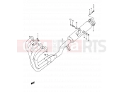 SUZUKI GSF400 P (1993) Bandit (E03,E28,E33) 13 - MUFFLER