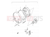 SUZUKI GSF400 P (1993) Bandit (E03,E28,E33) 26A - HEADLAMP (MODEL P)