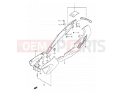 SUZUKI GSF400 P (1993) Bandit (E03,E28,E33) 36 - FRAME COVER