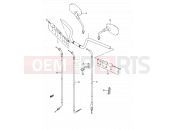 SUZUKI GSF400 P (1993) Bandit (E03,E28,E33) 42 - HANDLEBAR
