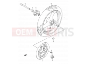 SUZUKI GSF400 P (1993) Bandit (E03,E28,E33) 41 - FRONT WHEEL