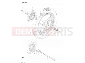 54 - FRONT WHEEL - Suzuki GSX500ES E (1984)
