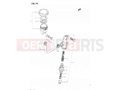 74 - REAR MASTER CYLINDER - Suzuki GSX500ES E (1984)