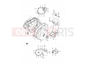 SUZUKI LS650 M (1991) Savage (E03,E28,E33) 4 - CRANKCASE COVER