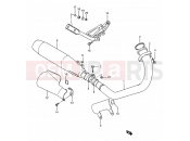 SUZUKI LS650 M (1991) Savage (E03,E28,E33) 12 - MUFFLER