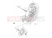 SUZUKI LS650 M (1991) Savage (E03,E28,E33) 37 - FRONT WHEEL