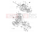47 - REAR WHEEL - Suzuki LS650 P (1993) Savage (E03,E28,E33)