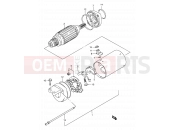 SUZUKI LS650P T (1996) Savage (E03,E28,E33) 17 - STARTING MOTOR (SEE NOTE)