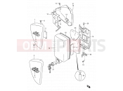 SUZUKI LS650P T (1996) Savage (E03,E28,E33) 33 - FRAME COVER (MODEL T/V)