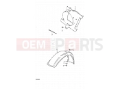 SUZUKI PE250 X (1999) 42 - FRONT FENDER