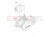SUZUKI PV50 X (1999) 3 - CRANKCASE COVER (MODEL X)